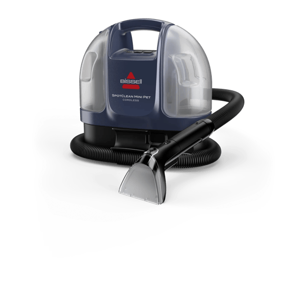 日本版のSpotClean Mini Pet Cordless。本体からホースを伸ばした構図
